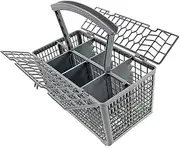 Dishwasher Cutlery Basket with Handle 242 * 130 * 125 mm, Compatible with Some Models of Spares2go AEG Asko Bosch Delonghi Dishlex Electrolux Kleenmaid LG Omega Samsung Simpson
