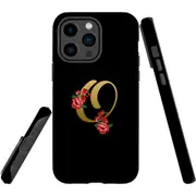 For iPhone 14 Pro Max Case Tough Protective Cover, Embellished Letter O
