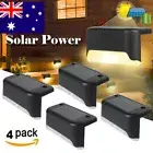 4Pack Solar Deck Lights LED Step Lamp For Yard Garden Fence Outdoor Waterproof