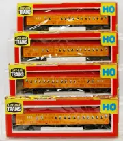 Life-Like Circus (4) Passenger Cars Mint- Condition w/Box New Old Stock 1:87