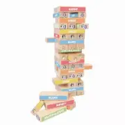 Wooden Tumbling Tower - 28cm - Bluey