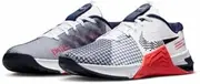 [Nike] Metcon 8 'White Crimson Obsidian' Mens Size 9.5/Womens 11 DO9328-101