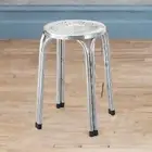 Stackable Stool Teacher Stool Stainless Steel Industrial Anti Slip Round