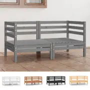 Garden 2-Seater Sofa Modular Sofa Loveseat Outdoor Couch Solid Wood Pine vidaXL
