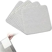 Generisch Carpet Non-Slip Underlay Set of 4 - Self-Adhesive Non-Slip Pads 10 x 10 cm for Carpets & Mats - Carpet Stopper for Tiles, Parquet & Laminate - Carpet Attachment