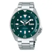 Seiko Automatic Green & Silver Watch SRPD61 Stainless Steel Auto