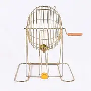 Manual Lottery Machine Metal Lottery Machine Bingo Game Lucky Ball for Lottery Number Picking Lucky Machine for Family Party Game