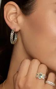 [Jamie Wolf] 18K Yellow Gold Diamond And Aquamarine Ring