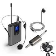 Wireless Lavalier Microphone with UHF System for Clear Audio Recording