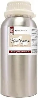 Wintergreen Essential Oil - 16 fl oz - Aluminum Bottle w/Locking Cap - GreenHealth