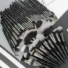 5-40pcs Luxury Black Color Professional Makeup Brush Set Powder Contour Blending
