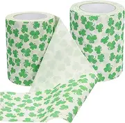 Luxurious Printed Toilet Paper Rolls 2 Rolls of Disposables for Bathroom Kitchen