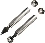 Vaguelly 1Set Stainless Steel Fruit Scoop Melon Baller Fruit Digger for Efficient Kitchen Use for Cutting Melons Berries and More Comfortable Handle Easy