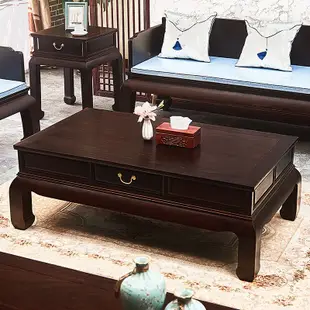 倉庫現貨出貨紅木沙發新中式實木家具非洲黑檀木羅漢床客廳組合明式炕床福祿壽