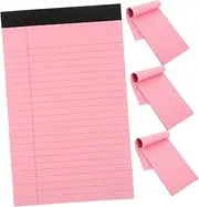 Ipetboom 4 Pack Notebook Note Pad Legal Pad Memo Pad Lined Paper for Office School Home Nonstick Design Tearable Memo Pad