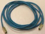 PANDORA | 14K GOLD BLUE LARIAT CORD NECKLACE ✪NEW✪ 350960CBE-100 COTTON 585 ALE