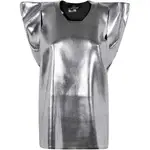 [Junya Watanabe] Junya Watanabe Metallic-effect Knitted Top S SILVER