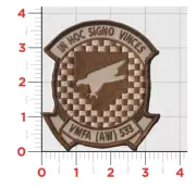 MARINE CORPS VMFA(AW)-533 HAWKS DESERT HOOK & LOOP EMBROIDERED PATCH
