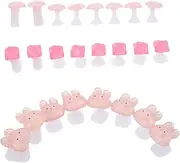 WOFASHPURET 3 Sets Manicure Finger Splitter Toe Separatortoe Spacers for Pedicures Silicone Separator Silicone Toe Separator Pedicure Toe Separators Toe Spreaders Toe Seperator Plastic Pink
