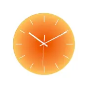 Modern Sunset Silent Wall Clock Battery Operated Decorative Totoro Design