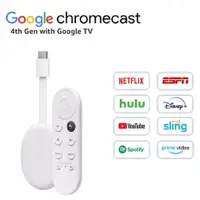 在飛比找蝦皮購物優惠-Chromecast 4代 第四代 Google TV 4K