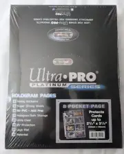 NEW Ultra Pro Platinum Series Hologram 100 Pages 8 Pocket for Collectible Cards