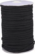 KONTONTY 6mm x 180m Roll of Elastic Clothing Band Stretch Band for Sewing DIY Cuffs Women's Belt Buckle- Elastic Belt