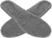 [COLLBATH] 1 Pair Warm Insoles for Shoes Thermal Foot Pads for Cold Weather Thick Boot Liners for Women Comfortable Inserts for Snow Boots Versatile Winter Footwear Grey