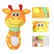 14cm Cartoon Animal Shape Plush Toy Cartoon Animal Shape Stuffed Rattle