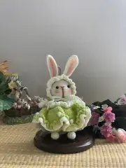 Crochet Cute Bunny Rabbit Toy Stuffed Animal, Handmade Completed Plush Doll