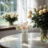 在飛比找momo購物網優惠-【Floral M】神奈川午後花園仿真花禮(人造花/塑膠花/