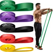 Rubruel Resistance Bands Set, Resistance Loop Bands-Heavy Duty Set of Pull up...