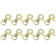 10 Pcs Swivel Lanyard Snap Hook, Zinc Alloy Trigger Snap Hooks, Light Gold