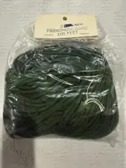 Parachute Cord Type 2 Mil-Spec Paracord Olive Drab 400 lb Strength