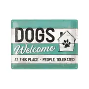 Nostalgic-Art Large Sign Dogs Welcome
