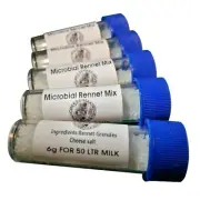 5 X Microbial Rennet & Cheese Salt Mix 6g | Rennin Cheese salt & Coagulant Tub