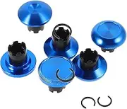 KOMBIUDA 8pcs Metal Thumbstick Caps for Controller Responsive Back Buttons Strategic Game Handling Accessories for Enhanced Precision and Control