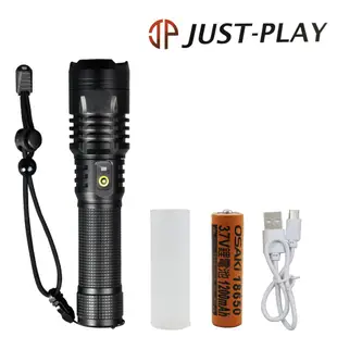 JUST-PLAY 高亮度LED充電式手電筒 JP-SR605
