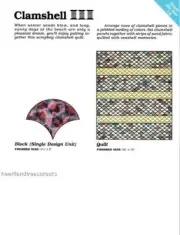 Clamshell Spinning Spools Quilt Pattern w/ Flexible Templates
