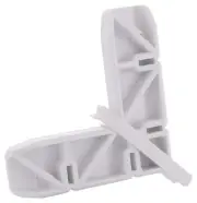 CRL Andersen 1" x 15/32" White Plastic Screen Door Frame Corner - 20 pack