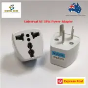Universal (UK/US/EU) to AU Australian Power Plug Adapter 3 pin Converter