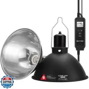 REPTITRIP 8.5-Inch Day/Night Thermostatic Reptile Light Fixture - Heat Lamp T