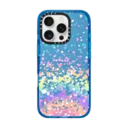 iPhone 16 Pro Impact Case Pastel Rainbow Confetti Explosion Transparent