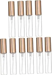 10pcs Glass Spray Bottle Sprayer Refillable Perfume Cologne Bottles Liquid Travel Spray Bottle Scent Sub-packaging Bottle Spray Atomizer Outdoor Spray Bottle
