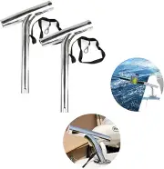 2 Pcs Outrigger Rod Holders Stainless Steel Fishing Pole Holder for Boat