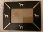 Photo Frame Labrador Retriever Rottweiler Fine ARF Dog PUPPY Black Gold 7x9 New