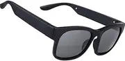 Smart Glasses: Blue Light Filtering & Polarized Sunglass Lenses - Low Latency Audio - Built-in Mic & Speakers - Touch & Voice Assistant Compatible - Rectangle(C)