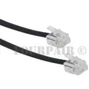 14ft Telephone Line Cord Cable 6P6C RJ12 RJ11 DSL Modem Fax Phone to Wall Black