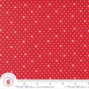 Moda JULIA 11928 17 Cherry Red Polka Dot CRYSTAL MANNING Quilt Fabric