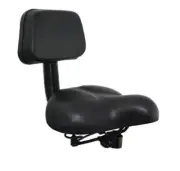 NEW BLACK BEACH CRUISER BICYCLE SEAT WITH BACK REST BLACK FOR BICYCLES